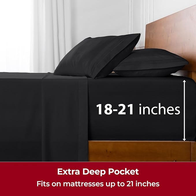 Mellanni Extra Deep King Sheets - Image 6