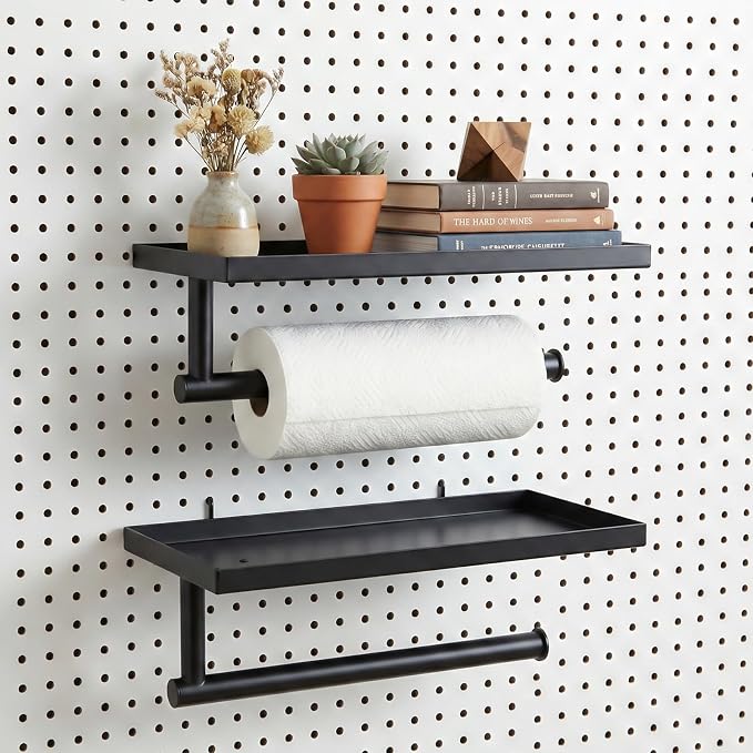 Pegboard Paper Towel Holder by SSNEWOG