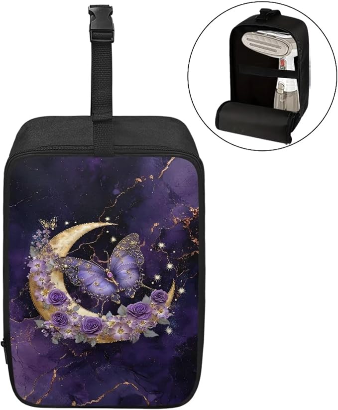 Moon Butterfly Marble Print Printed Steam Iron Storage Bag Polyester Organizer - Image 2