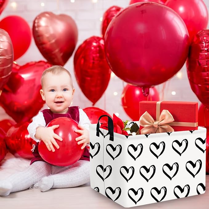 FXOLCSHE Valentines Day Gift Basket Empty, Baby Girl Baskets, Bins - Image 3
