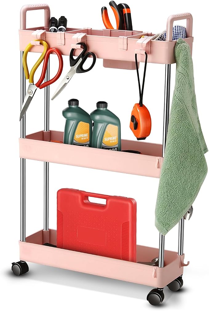 Auto Dynasty 3 Tier Slim Rolling Cart by AutoDynasty