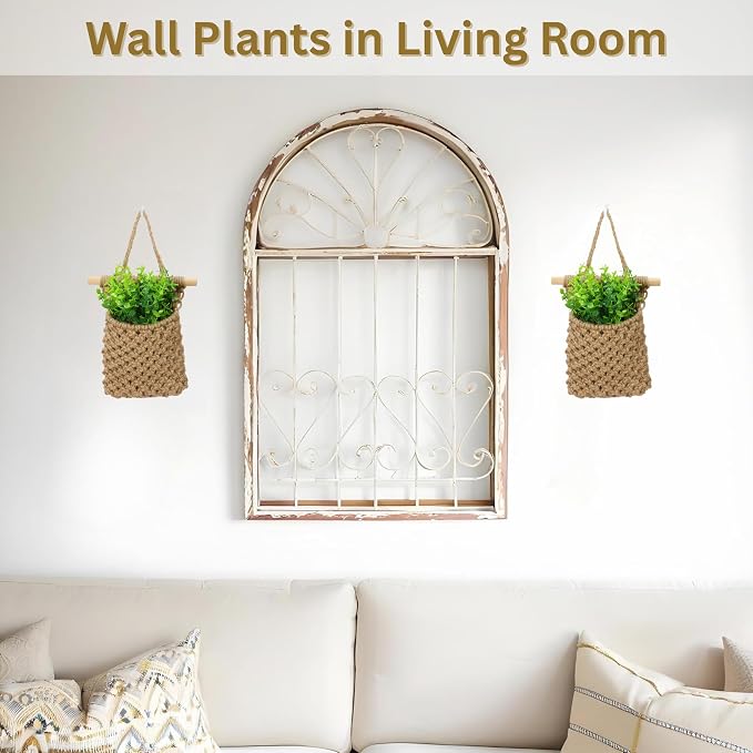 2 Packs Macrame Wall Planters - Image 8