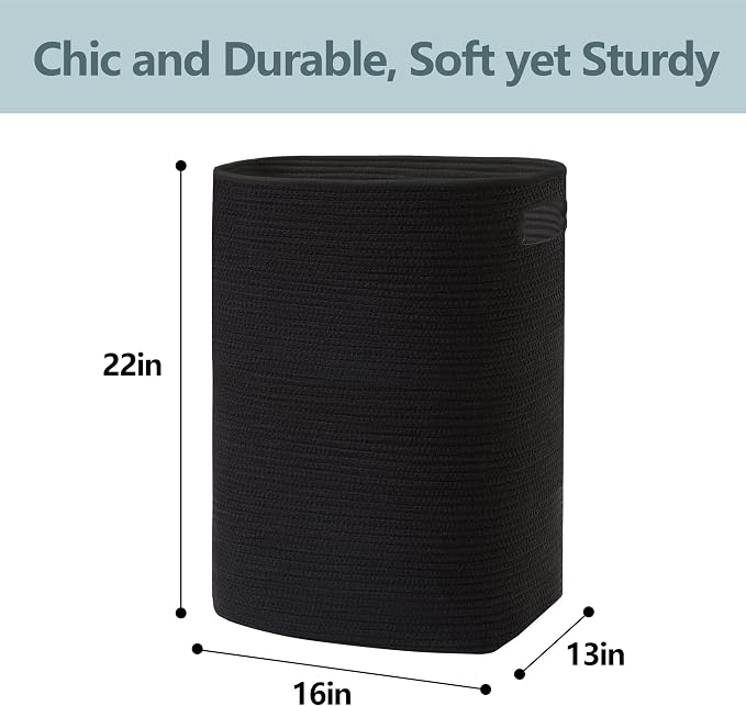 Large Laundry Hamper 16"x13"x22" - Image 3
