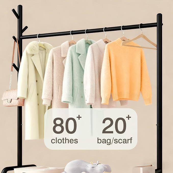 Clothes Rack with Storage Shelves, Heavy - Image 6