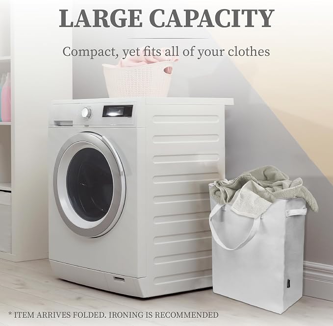 Brookstone Slim Laundry Hamper Bag - Image 2