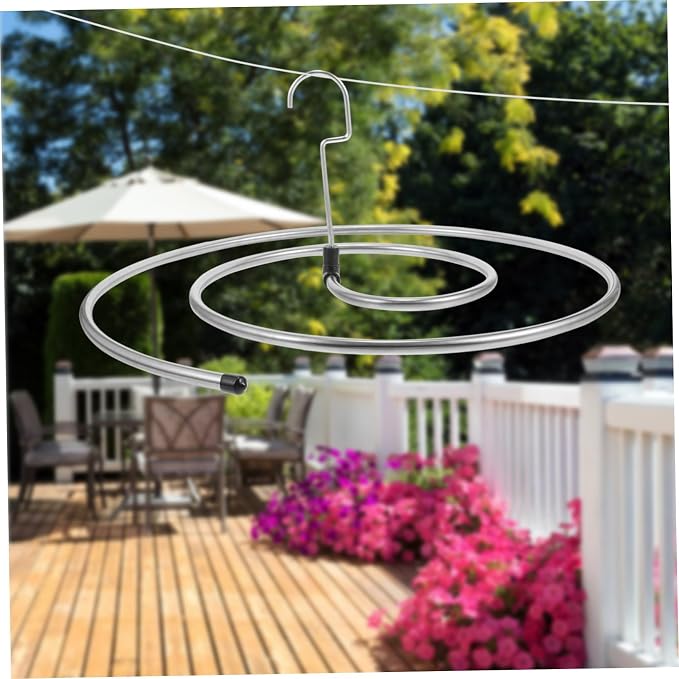 Cabilock 2Pcs Heavy-Duty Stainless Steel Rotatable Spiral Drying Rack - Image 2
