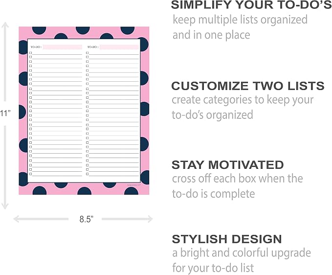 Two Category To Do List Notepad by Kahootie Co - Image 4