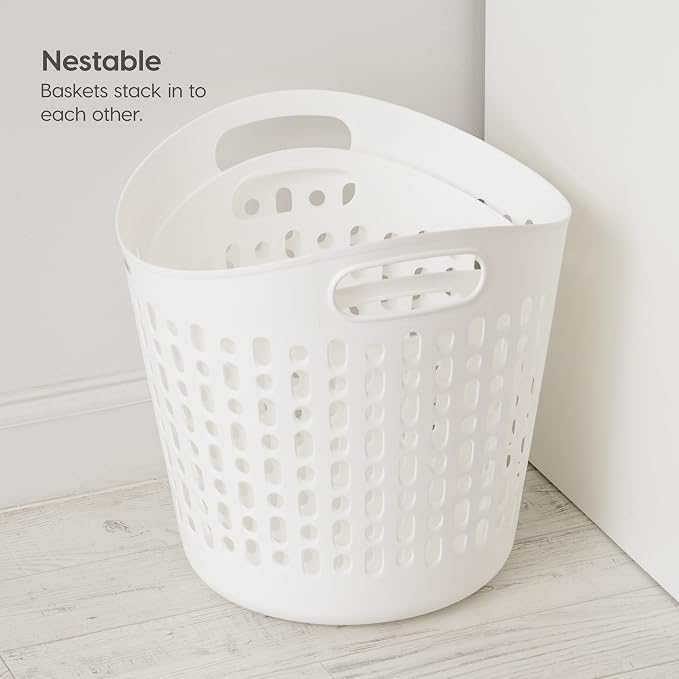 IRIS USA Plastic Laundry Basket, 27L - Image 6