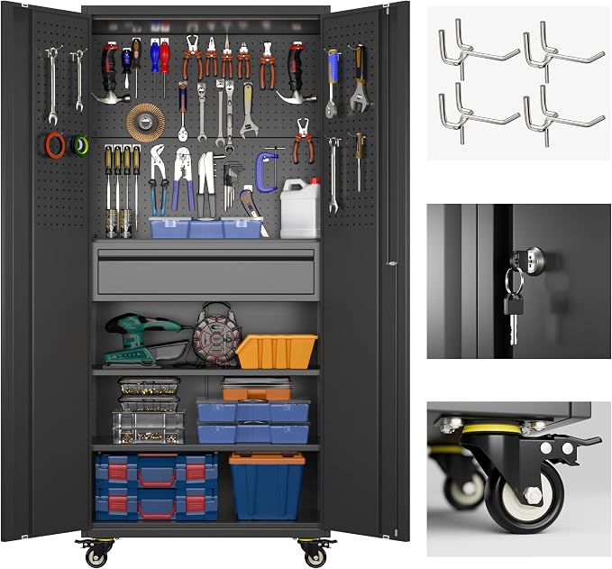 Aobabo 71" H Metal Storage Cabinet by Aobabo