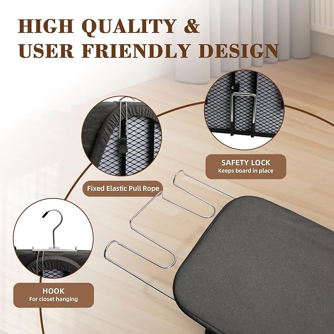Mini Ironing Board Tabletop Ironing Board Compact Foldable Iron Board Thick - Image 7