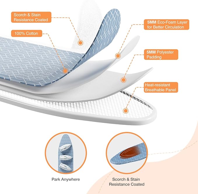 KINGBOARD Wall Mounted Ironing Board - Image 5
