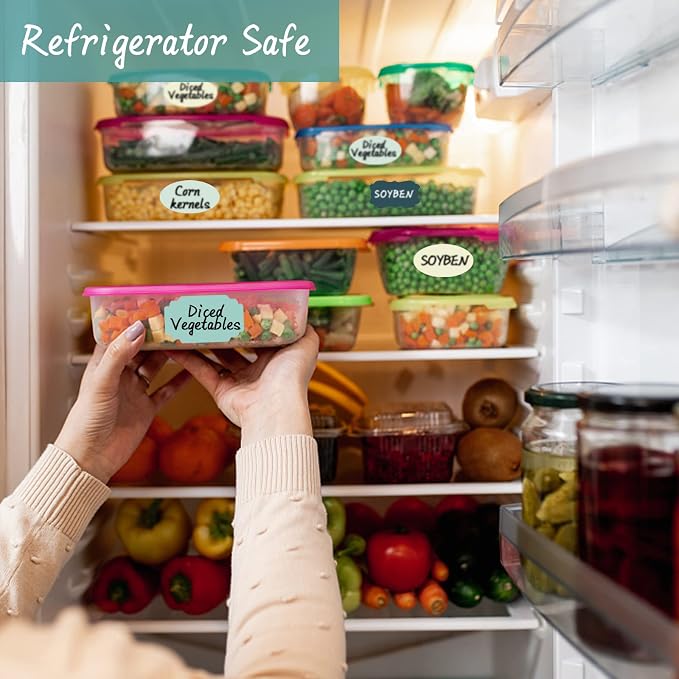 Removable Label Stickers for Jars, Self-Adhesive Chalkboard Labels Waterproof - Image 7