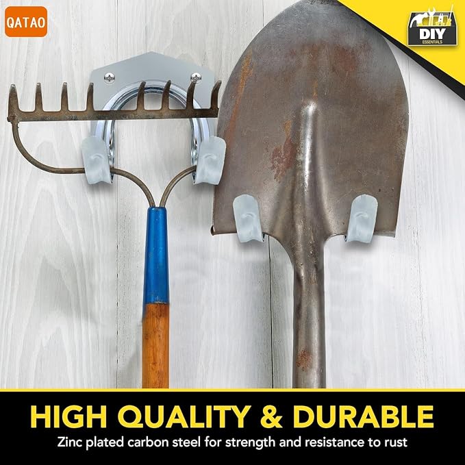 10Pack Wall Hooks for Garage Tool Storage, Tool Hanger Hooks Set, Garden & - Image 4