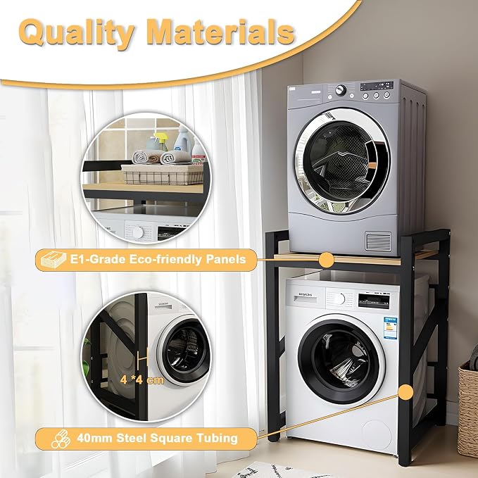 QUTBAG Laundry Room Organization, Over The Washer and Dryer Storage Shelf - Image 3