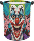 Clowns Laundry Basket with Handles, Laundry Hamper with Internal Support by Unknown
