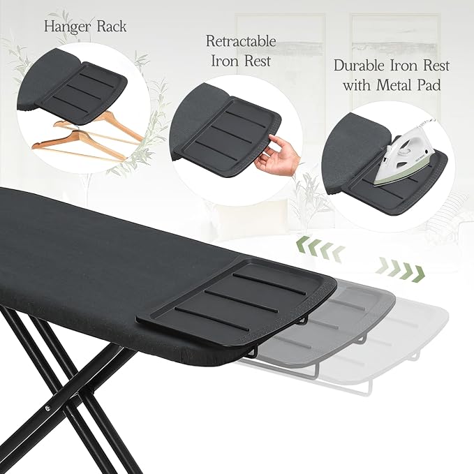 Ironing Board 48x15, Wide Heavy Duty Full Size Iron Board - Image 2