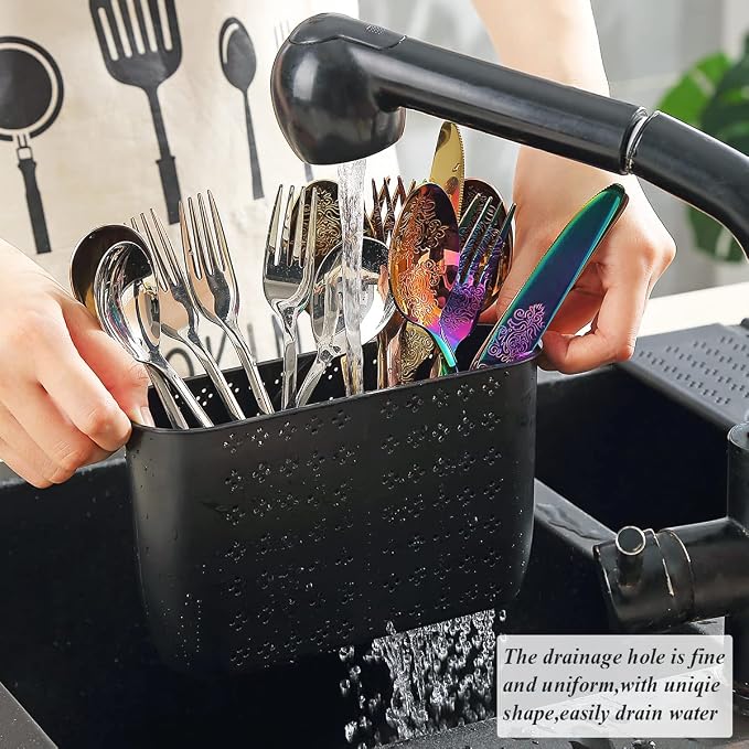 Berglander Gold Dish Drying Rack Over The Sink, L17.5*W 15" Rollable Tianium - Image 7
