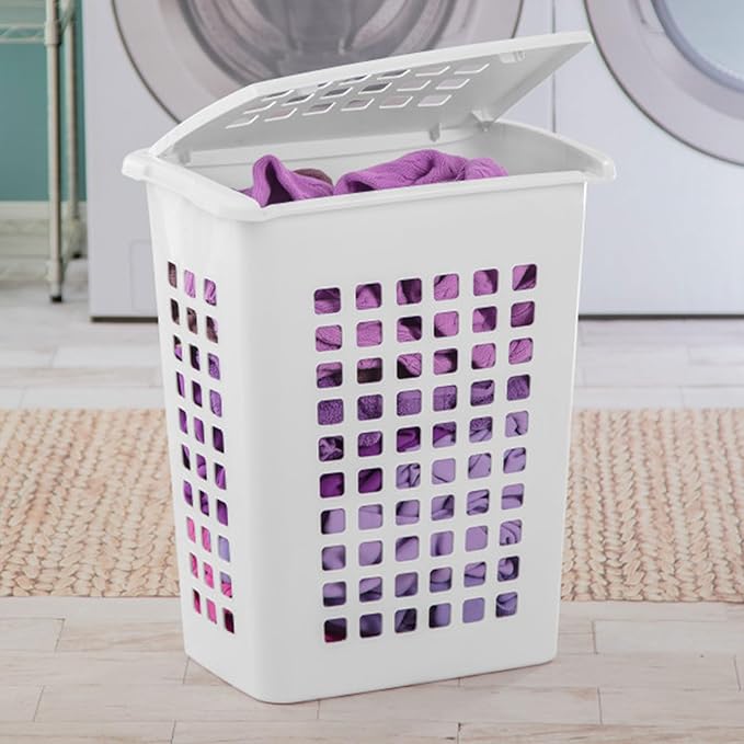 Sterilite Rectangular LiftTop Laundry Hamper - Image 4