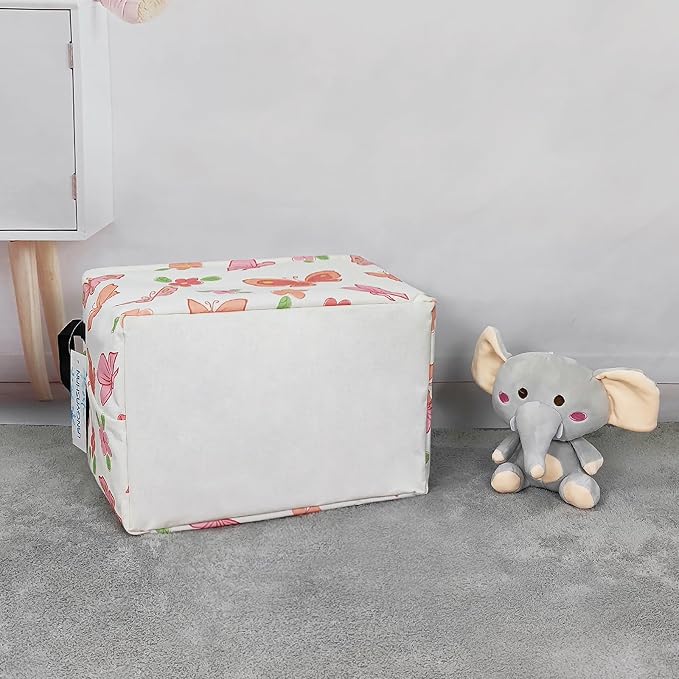 LANGYASHAN Rectangular Storage Bin Collapse Canvas Fabric Cartoon Storage Basket - Image 8