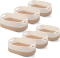 Sawysine 6 Pcs Cotton Rope Woven Basket by Sawysine