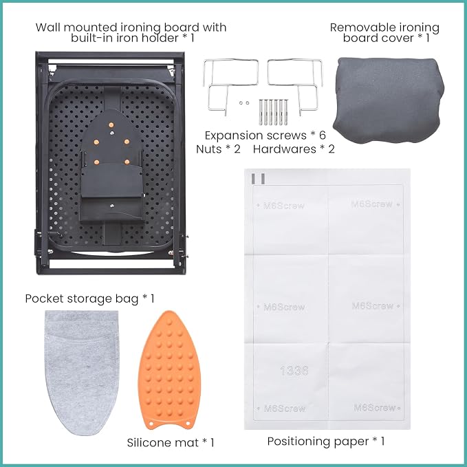 Seiritex Wall Mounted Ironing Board - Image 9