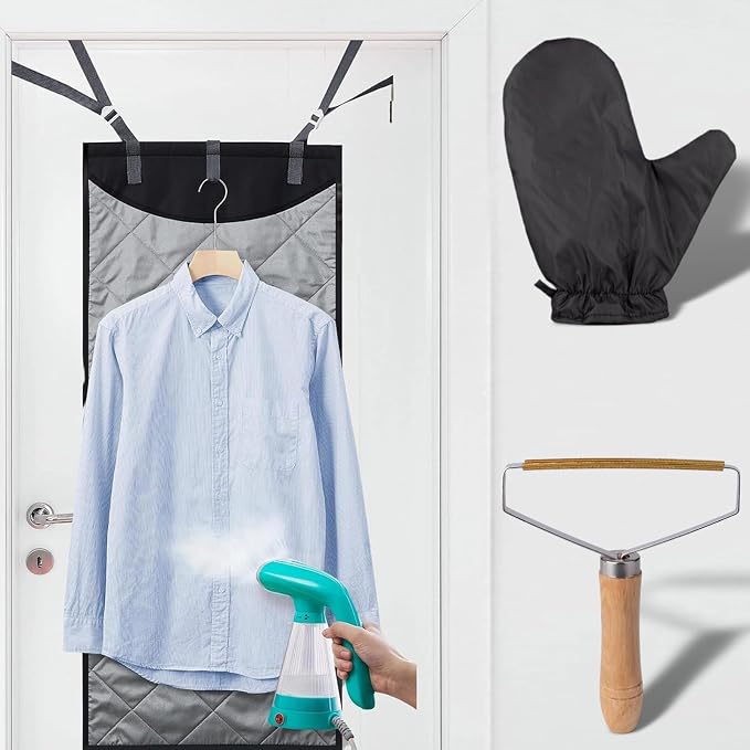 Over-The-Door Steamer Mat, Foldable Wall Mount & Portable Steamer Door Pad by FunvalleySurperfect