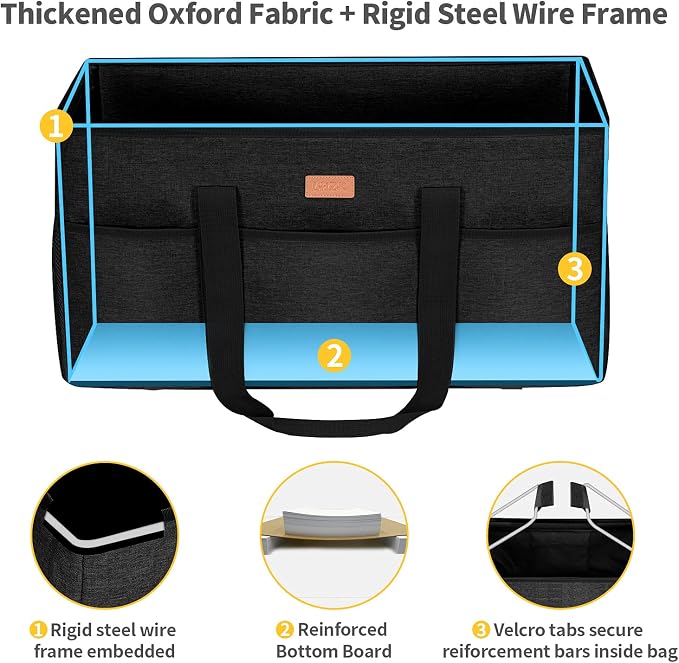 LHZK Stand Up Extra Large Utility Tote Bag - Image 4