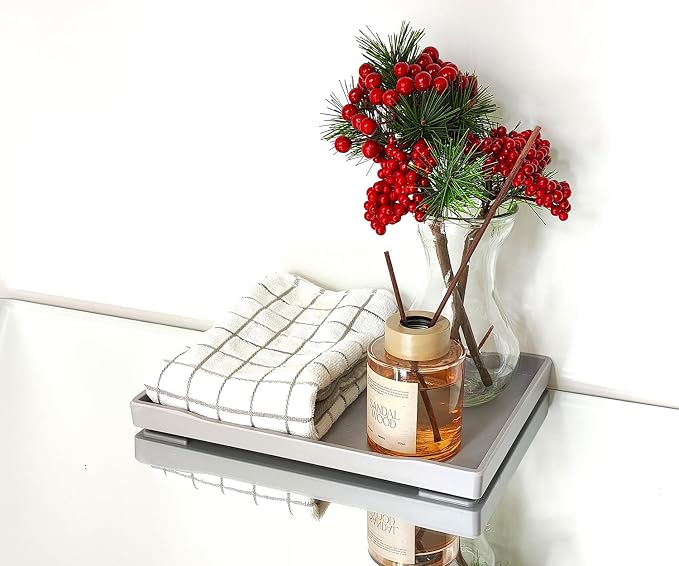 Gray Small Serving Tray, Countertop Organizer - Image 7