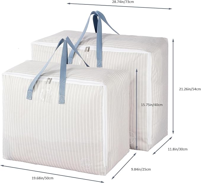 77L Storage Bag for Clothes, Comforters, Stuffed Toys, Jackets - Image 9
