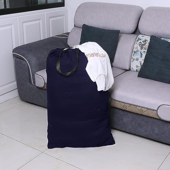 Heavy Duty Laundry Bag with Drawstring and Handle, Extra Large Travel Dirty - Image 7