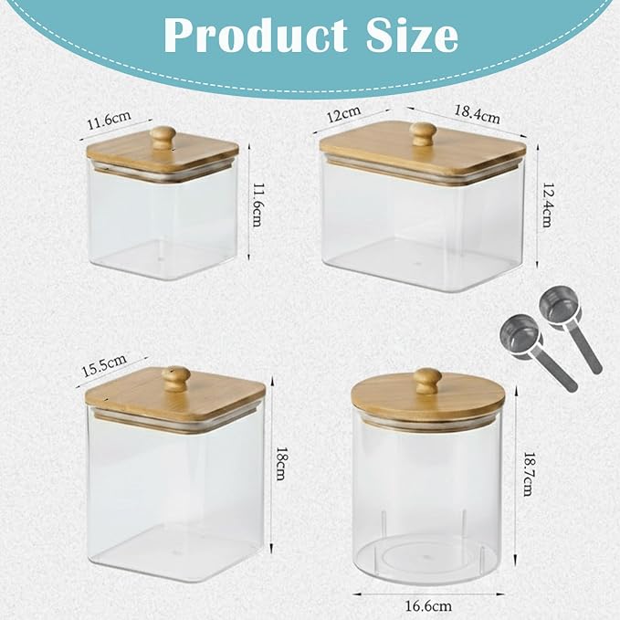 4 packs Laundry Pod Containers for Storage & Organization, Solution featuring - Image 3
