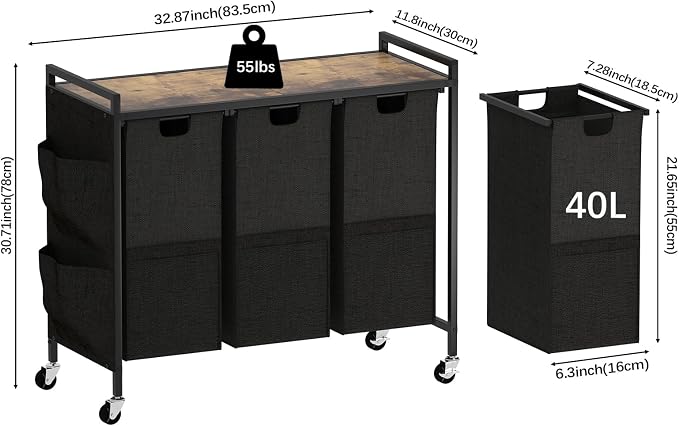 Laundry Hamper, Laundry Basket, Laundry Sorter - Image 2