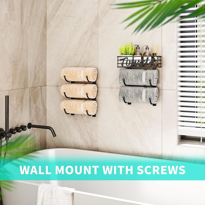 HapiRm Towel Racks for Bathroom Storage - Image 5