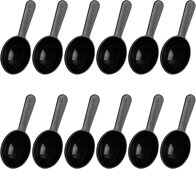 Framendino, 12 Pack Plastic Coffee Measuring Spoons Short Handle Scoops by Unknown