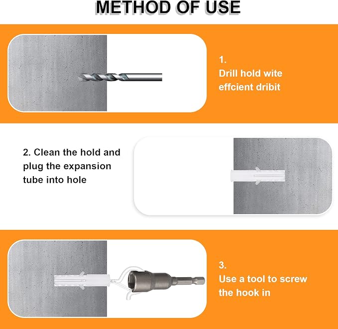 32Pcs Q-Hanger Hooks with Safety Buckle, Windproof Screw Hooks - Image 2