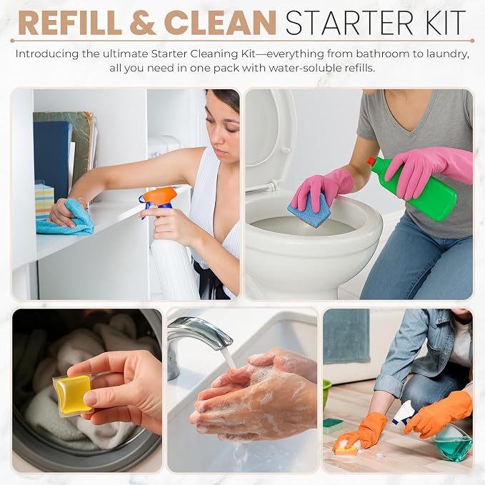 Starter Cleaning Kit I Multi Surface Cleaner I Bathroom Cleaner I Liquid - Image 2