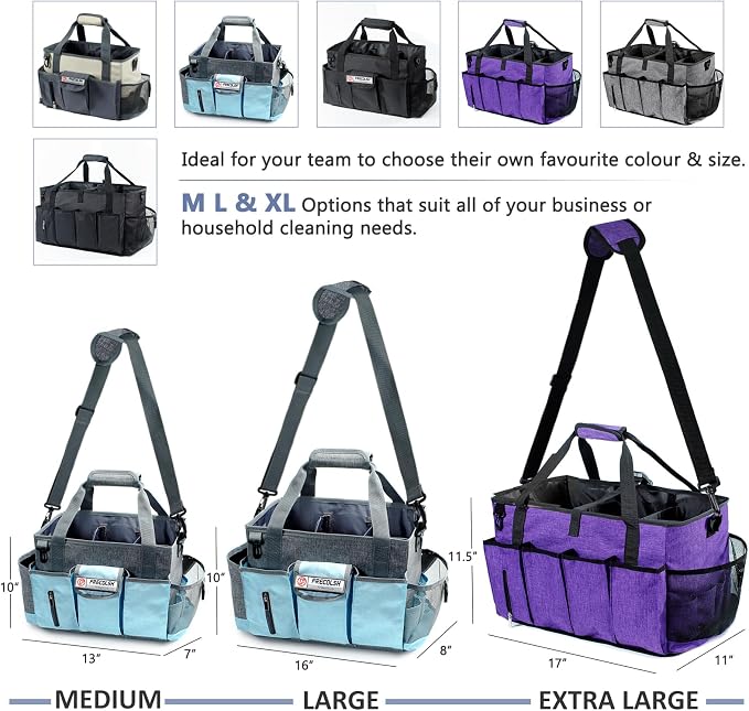 Large Cleaning Caddy for Cleaning Suppliers Organizer, Wearable Cleaing Bag - Image 7