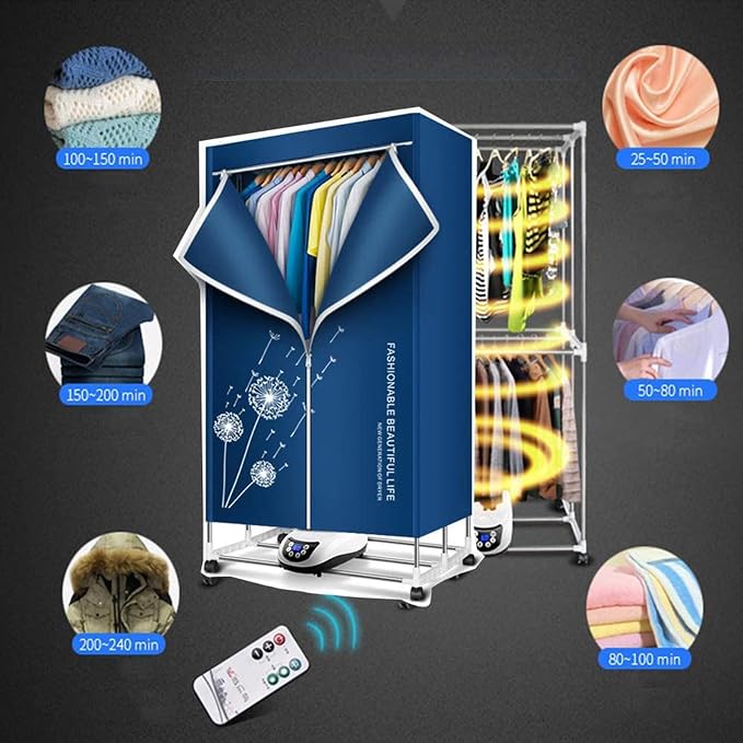 Electric Clothes Dryer, Portable 2-Tier Electric Clothes Drying Rack - Image 7