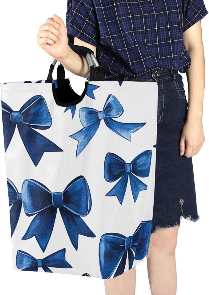 ATTX Blue Bows Laundry Basket - Image 7
