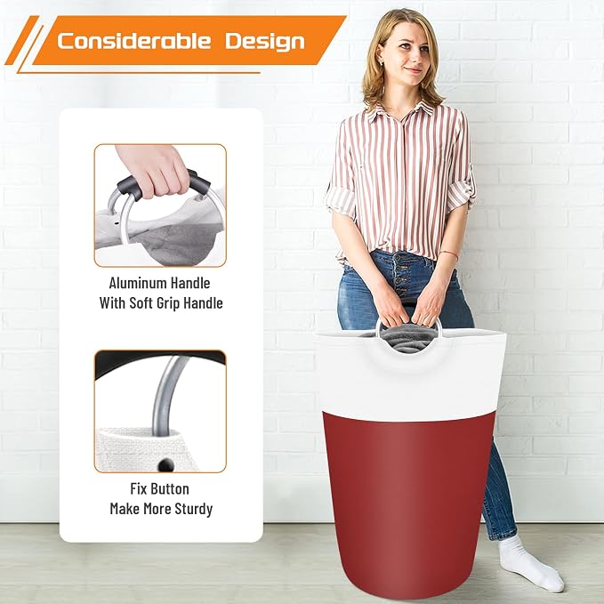 BlissTotes Laundry Basket, Laundry Hamper, Collapsible Laundry Baskets - Image 5