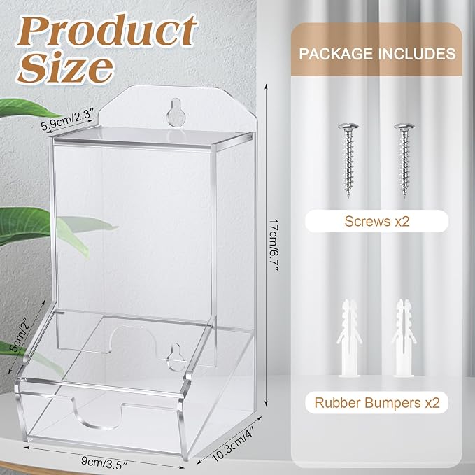 Weysat 1 Pack Laundry Pods Container Acrylic Dishwasher Pods Holder W/ 2 Lids - Image 2