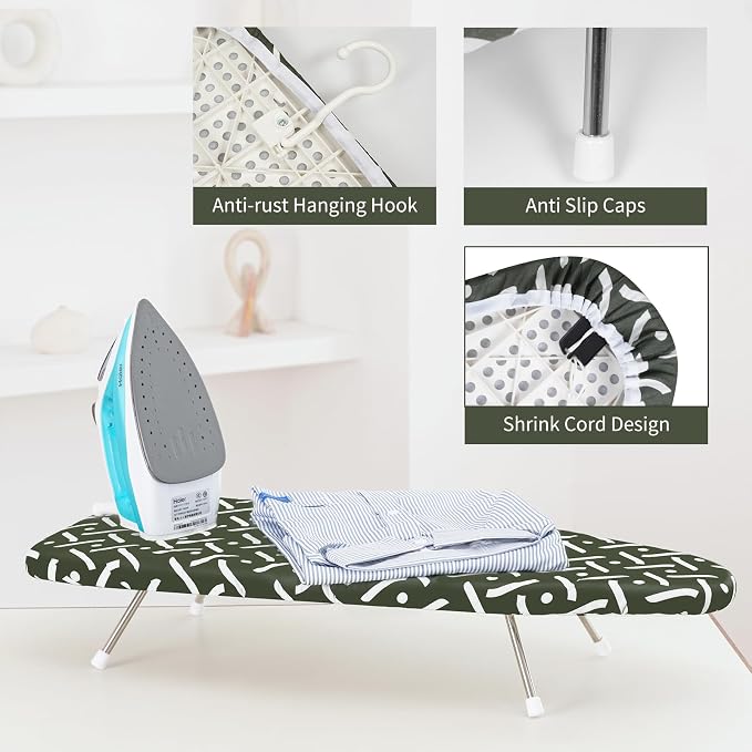Tabletop Ironing Board 12"x29" – Compact Portable Ironing Board - Image 3