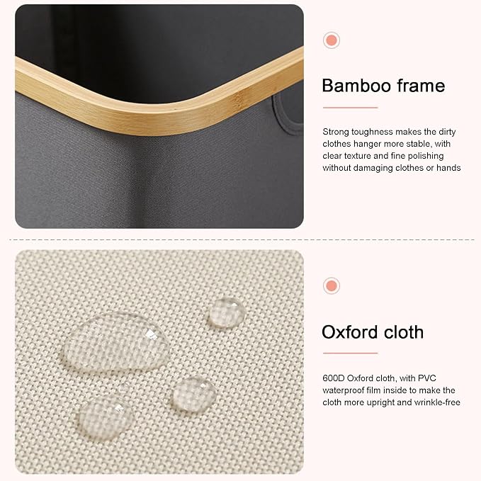 Bamboo Laundry Basket, Laundry Baskets - Image 3