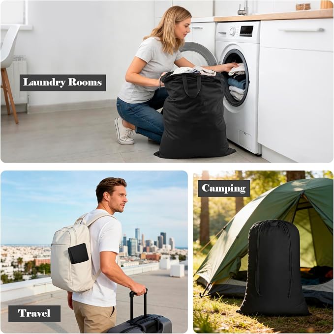 Laundry Bag, Extra Large Travel Laundry Bags - Image 7