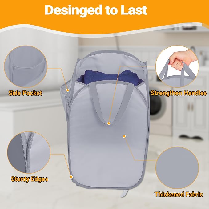Sturdy Collapsible Laundry Baskets - Image 6