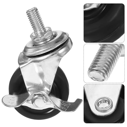 5-Inch Rubber Industrial Stem Caster Wheels - Image 6