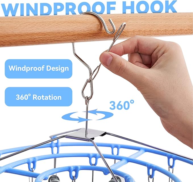 Clothes Drying Rack, Stainless Steel Laundry Drip Hanger - Image 3