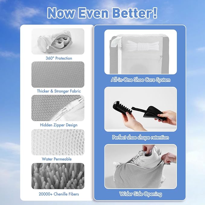 Shoe Washing Machine Bag for Washer and Dryer - Image 3