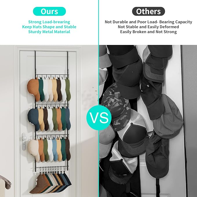 HapiRm Over the Door Hat Organizer - Image 3