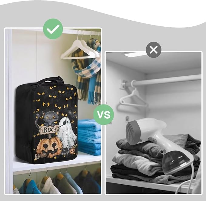Halloween Steam Iron Storage Bag Pumpkin Ghost Bat Handheld Steamer Case - Image 4